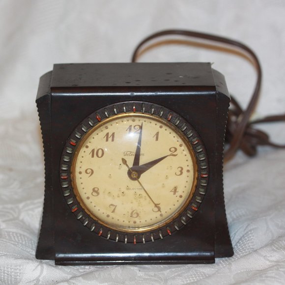 Accents Vintage Telechron 8h55 Selector Art Deco Electric Bakelite